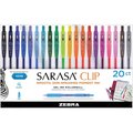 Zebra Pen Gel Pen, 0.7mm Point, Acid-Free, Non-Smearing, 20/PK, AST PK ZEB47220